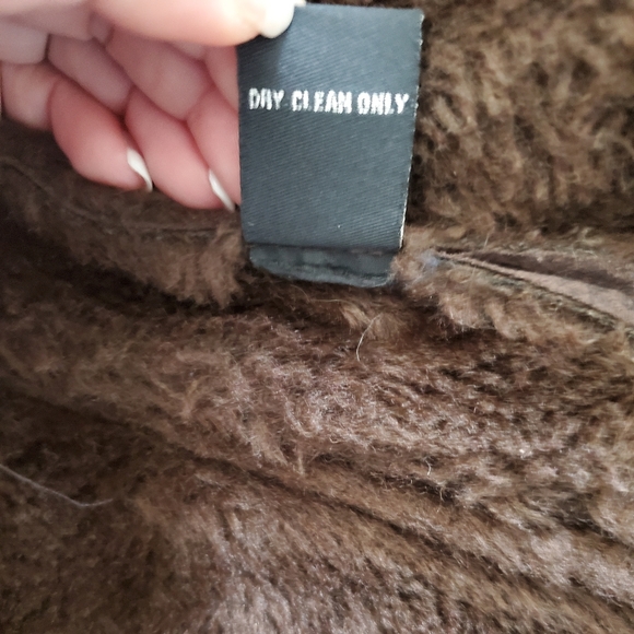 VINTAGE GADZOOKS~ RETRO BROWN FAUX FUR LINED JACKET! - Picture 16 of 16